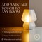 Next Glow Mushroom Lamp - Retro Funky Aesthetic LED Table Lamp, Dimmable E26 Socket Bulb